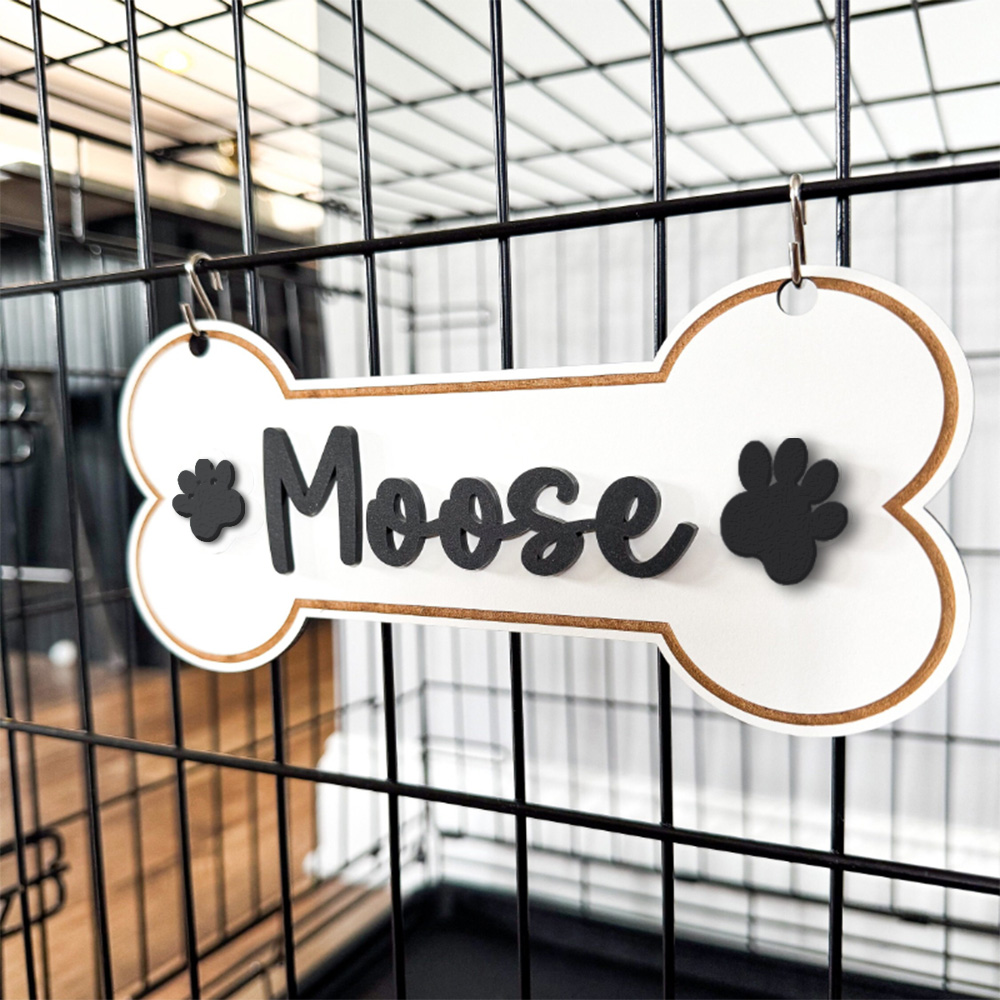Pet Portrait Custom - ปรับแต่งป้ายติดลังสัตว์เลี้ยงแบบส่วนตัว, ป้ายติดลังสัตว์เลี้ยงแบบมีกรงเล็บ, ป้ายชื่อสุนัข, ป้ายป้ายบอกชื่อสุนัข, ของขวัญสำหรับคนรักสุนัข, ของขวัญส่วนตัว