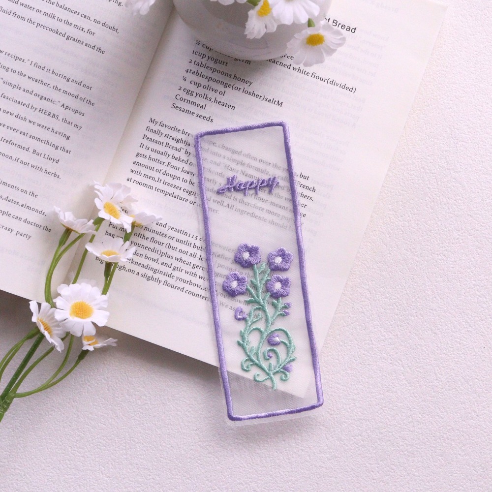 ที่คั่นหนังสือออร์แกนซ่าโปร่งใ - Dried Flower Bookmark บทวิจารณ์และราคา