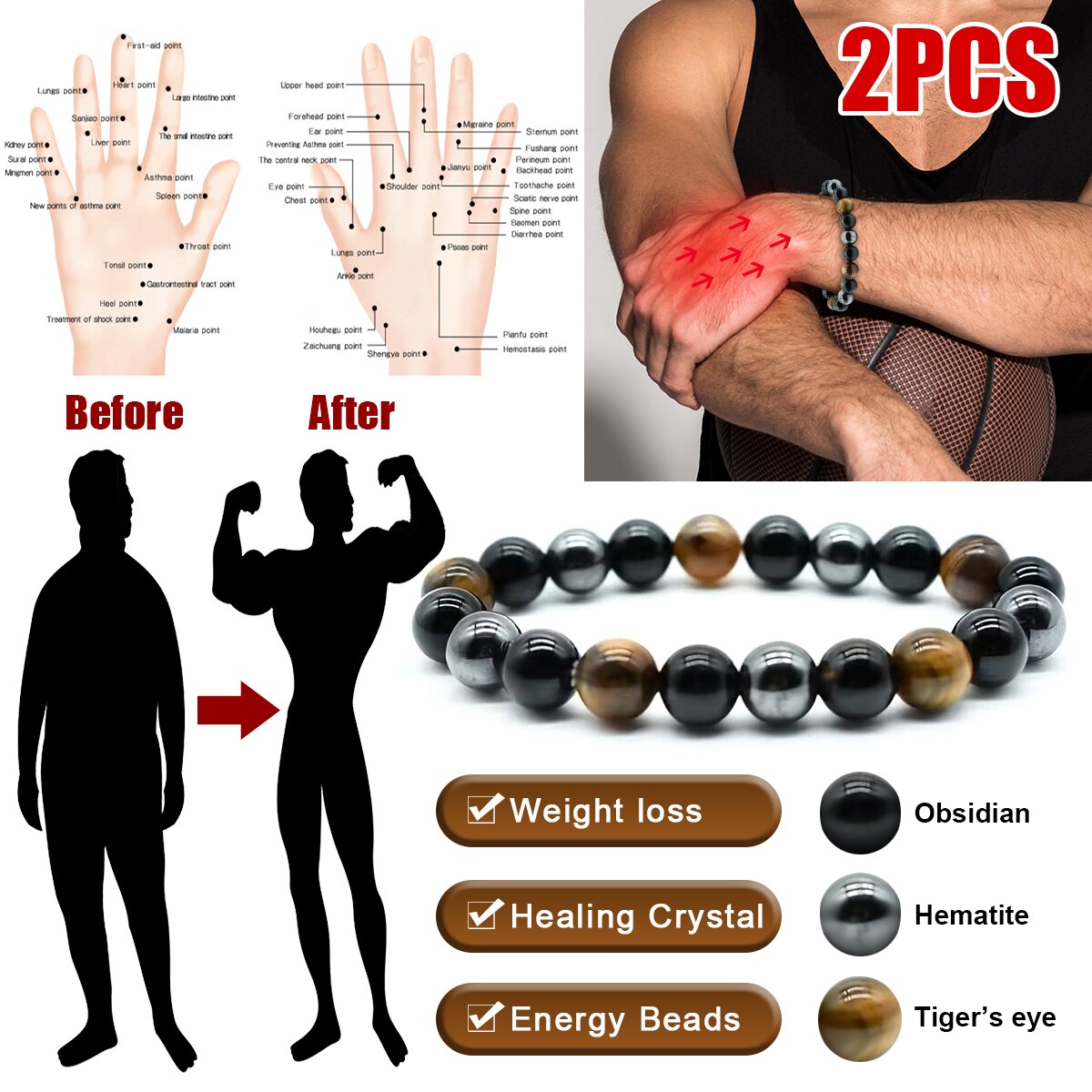 กำไลข้อมือ2ชิ้น/เซ็ตสำหรับการป - Coordinates Bracelet บทวิจารณ์และราคา