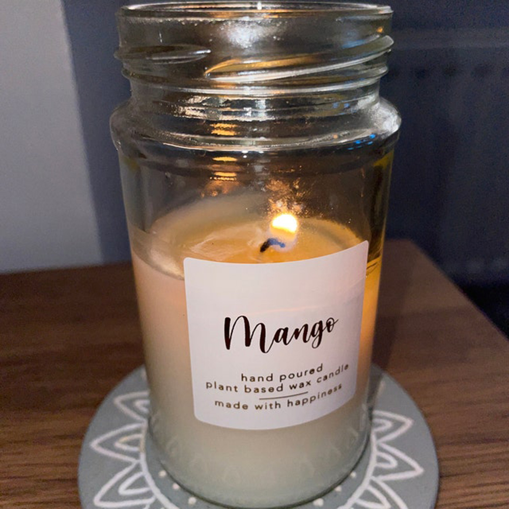 สติกเกอร์ติดขวดเทียนแบบกำหนดเอ - Personalised Candle Label บทวิจารณ์และราคา