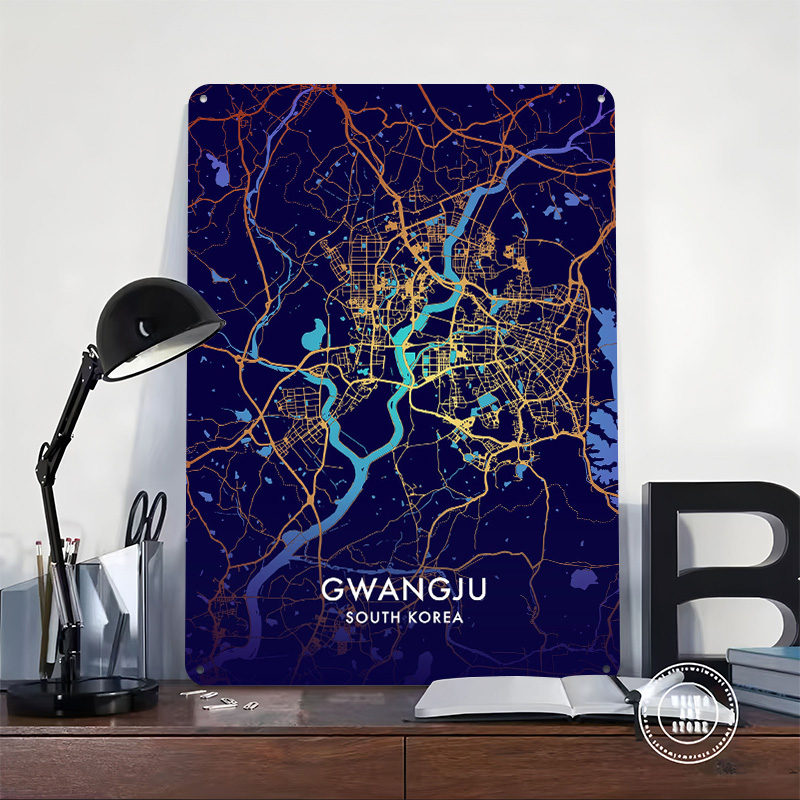 โปสเตอร์โลหะลายสามมิติแผนที่เม - Custom Map Poster บทวิจารณ์และราคา