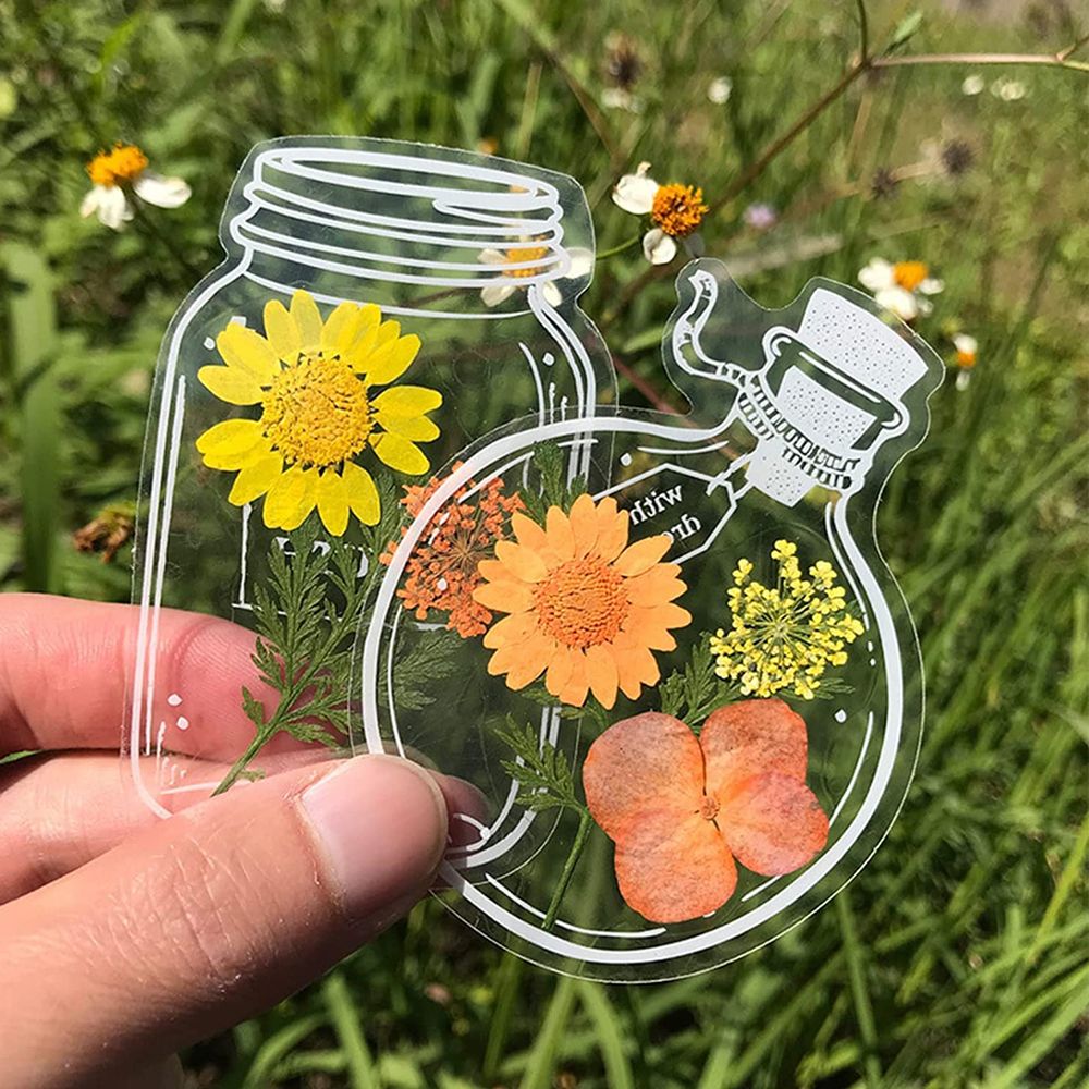 30ชิ้นที่ทำด้วยมือ DIY ใสดอกไม - Dried Flower Bookmark บทวิจารณ์และราคา