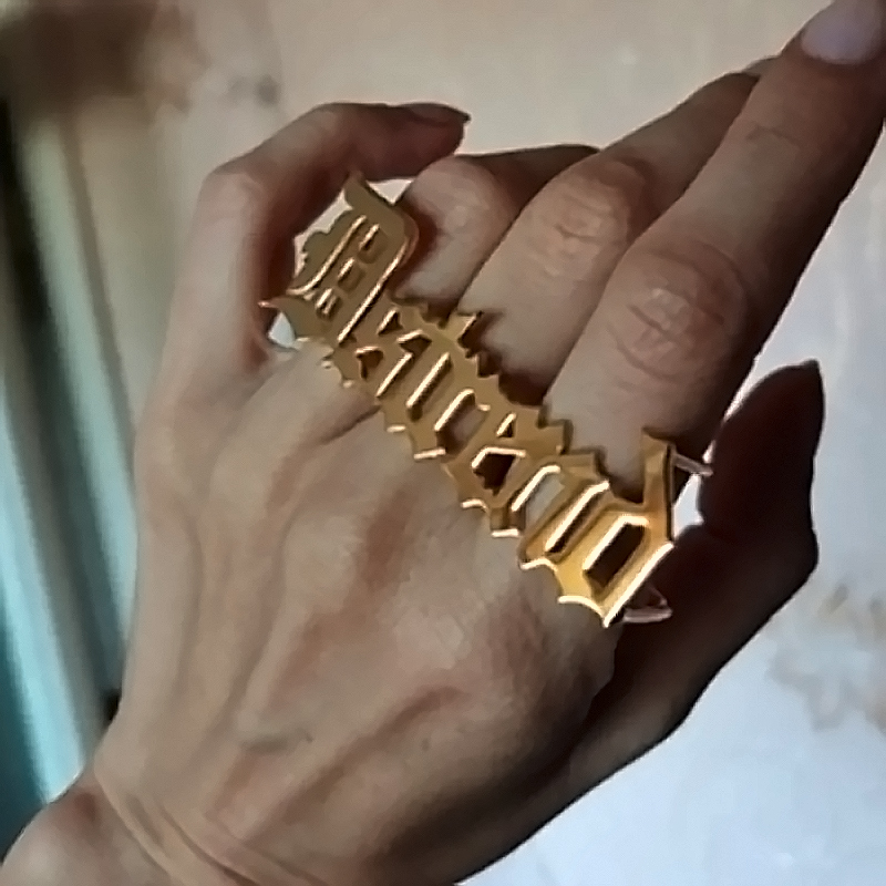 CUSTOM ชื่อแหวนสําหรับผู้ชายผู - Initial Ring Custom บทวิจารณ์และราคา