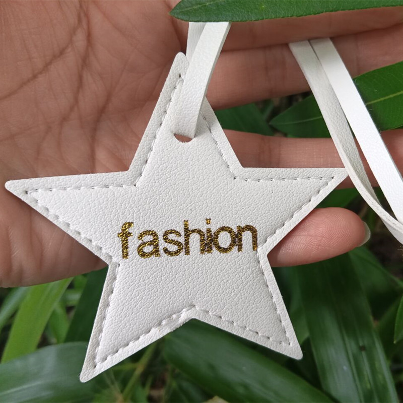 1ชิ้นฟรีชื่อย่อห้าแฉกหนังกระเป - Monogram Keychain Leather บทวิจารณ์และราคา