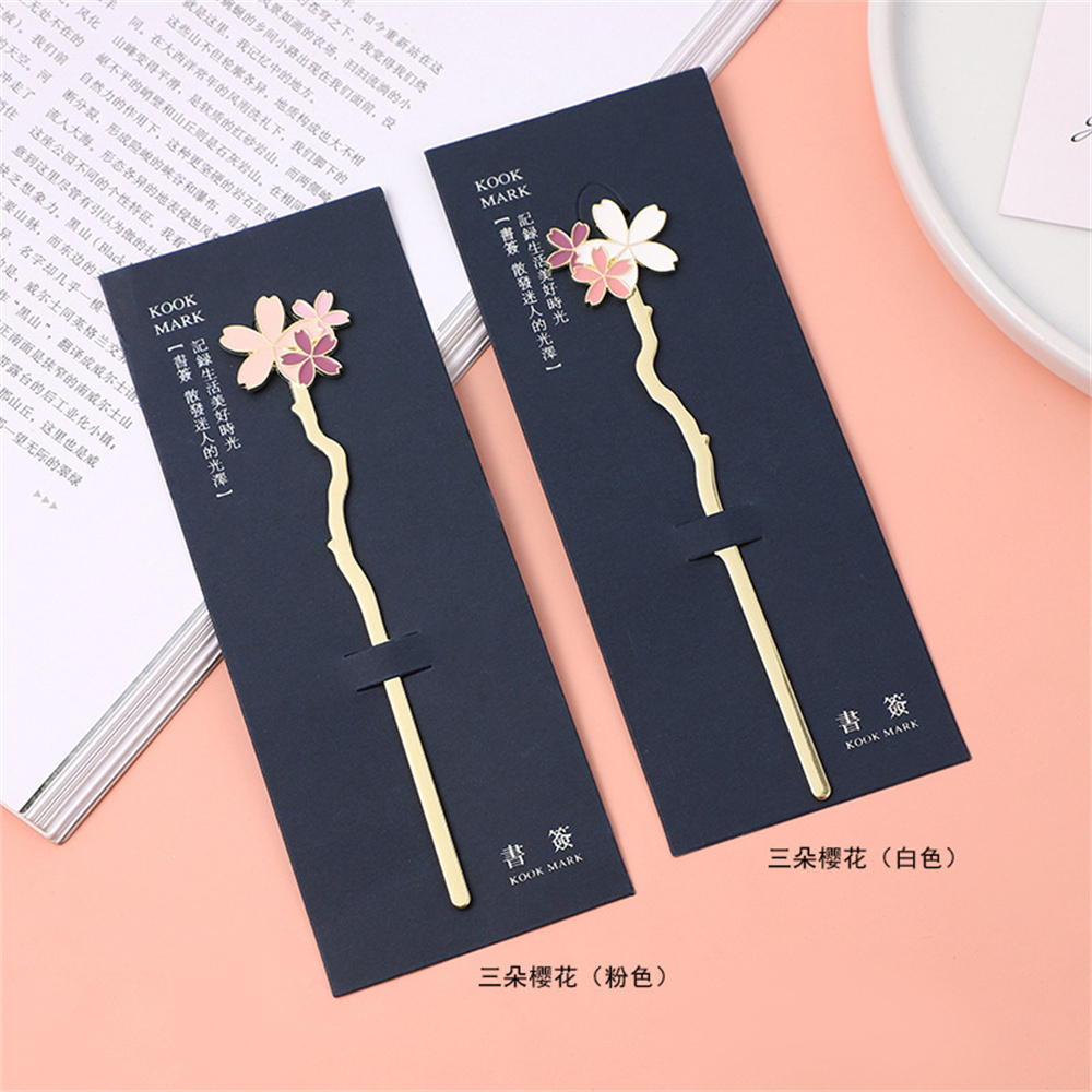 ที่คั่นหนังสือซากุระโลหะที่คั่ - Dried Flower Bookmark บทวิจารณ์และราคา